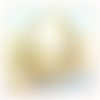 Bracelet jenna version jaspe paysage mousqueton acier inoxydable doré (#bc49 p68)