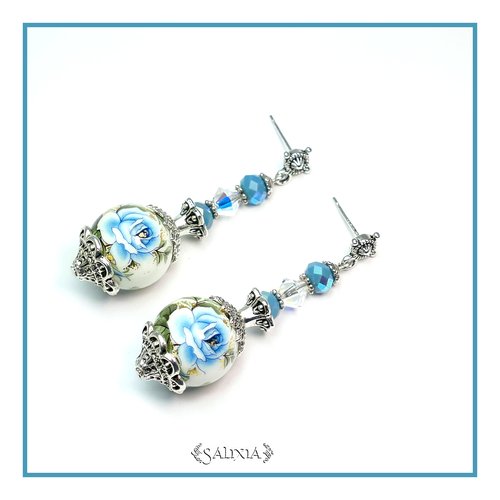 Pièce rare - boucles d'oreilles "maeva" perles japonaises tensha puces dormeuses ou crochets au choix (#bo244 p74)