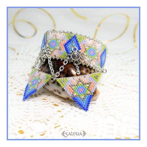 Boucles d'oreilles tissées "stella" crochets en acier inoxydable (#bo264 p80)