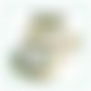 Boucles d'oreilles alyssa émeraude cristal perles de bohème dormeuses ou crochets en acier inoxydable doré (#bo282 p35)