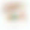 Boucles d'oreilles cristal jade perles japonaises tensha puces coeur ou crochets au choix (#bo305)