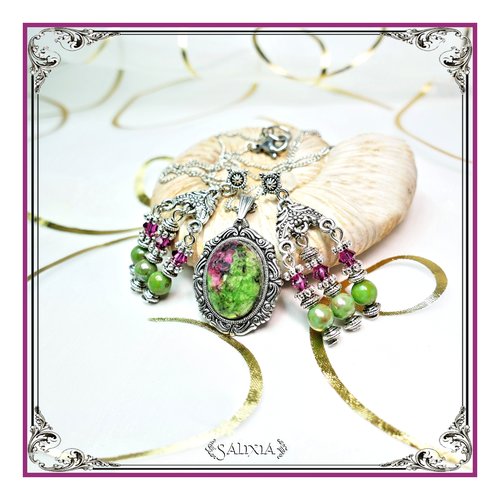 Boucles d'oreilles "amanda" cristal et perles de bohème puces dormeuses ou crochets au choix (#bo313 p88)