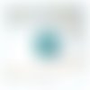 Bague tissée cabochon cristal bleu turquoise, perles de bohème (#bg7) - vidéo hd disponible dans détails