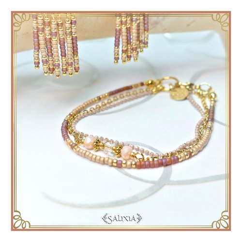 Vendu - bracelet collection "enara" sand (#bc87 p111)