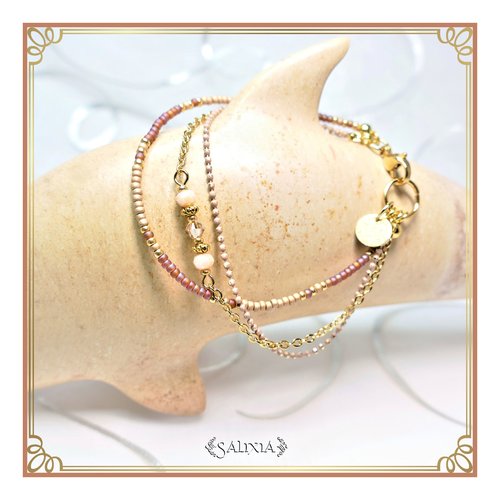 Vendu - bracelet collection "enara" sand (#bc87 p111)