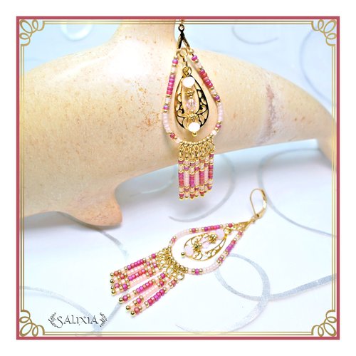 Boucles d'oreilles collection "enara" rosea (#bo384 p113)