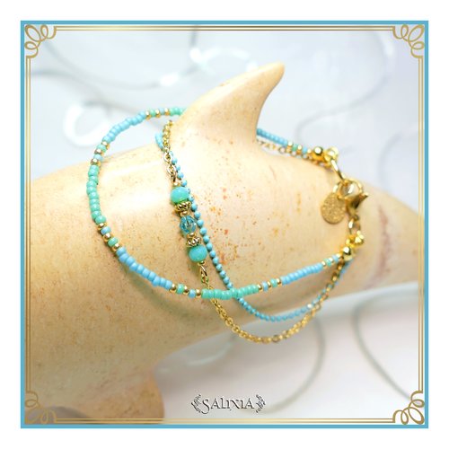 Bracelet collection "enara" turquoise (#bc91 p115)