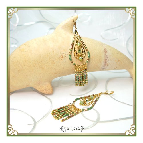 Boucles d'oreilles collection "enara" forest (#bo390.a p119)
