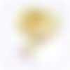 Pièce unique - collier bohème chic "tosca" cristal perles de bohème chaîne et fermoir acier inoxydable doré (#c116 p145)