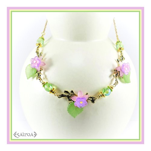 Pièce unique - collier "flora" (#c144 p159)