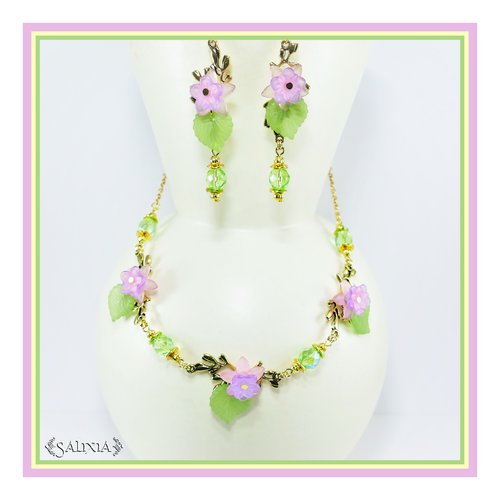 Pièce unique - collier "flora" (#c144 p159)