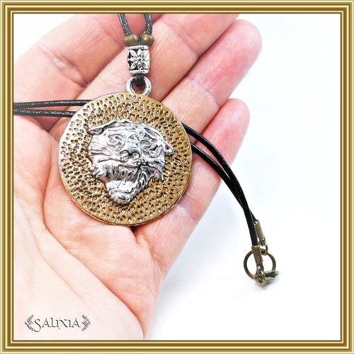 Collier pendentif tigre (#c169)