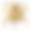 Collier tina coquillage cauri plaqué or, étoile en nacre naturelle, acier inoxydable doré (#c176)