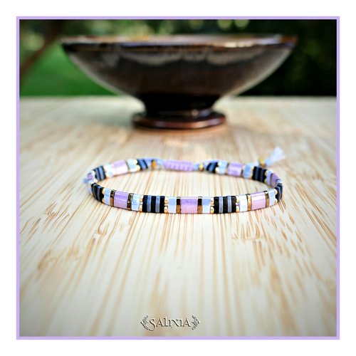 Bracelet tila tons lavande et bleus (#bc369)