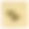 Boucles d'oreilles feuilles bronze antique perles de bohème breloque gland doré crochets acier inoxydable doré (#bo839)