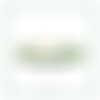 Bracelet tissé à l'aiguille en carré perles japonaises vert émeraude mousqueton acier inoxydable doré (#bc373)