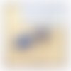 Pièce unique - collier pendentif cabochon lapis lazuli sertissage perles japonaises choix du modèle la chaine et de sa taille (#c311)