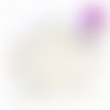 Napperon dentelle au crochet d'art coloris lin clair 30 cm