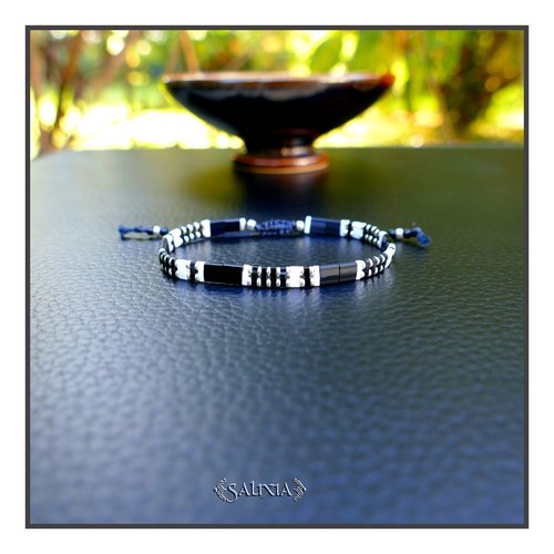 Bracelet tila noir et blanc (#bc440)