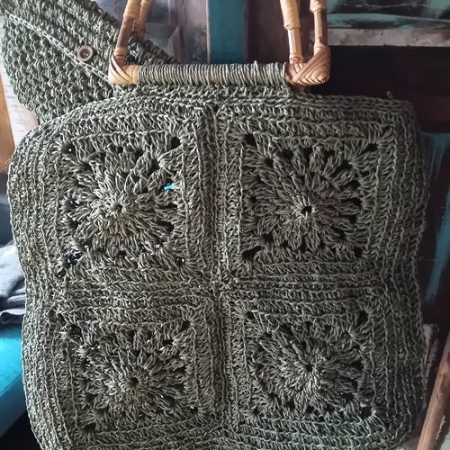 Sac d'été et sa pochette assortie