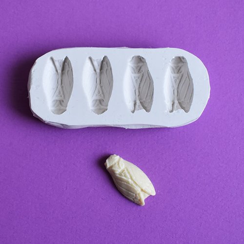 Moule en silicone de 4 cigales 2,5 cm