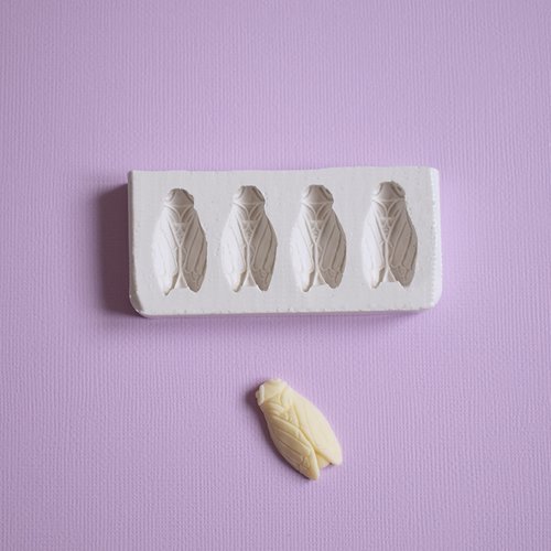 Moule en silicone de 4 cigales 3 cm