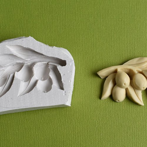 Moule en silicone branche d'olivier