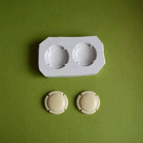 Moule en silicone de 2 capsules de champagne