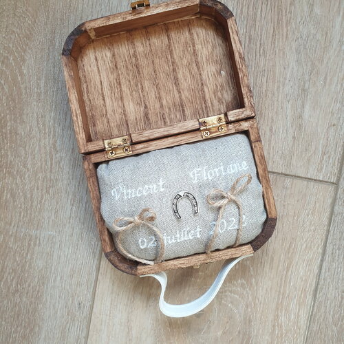 Porte alliances mariage thème chevaux, thème nature champêtre, personnalisé, saperlipopette création