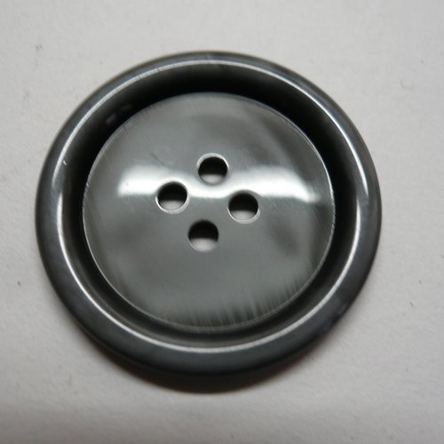 Boutons gris acier reflets , 2.8 cm , neufs , b90