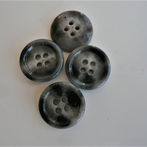 Boutons gris marbrés , neufs , 1.5 cm , b120