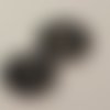 Boutons gris fil nuances , neufs , 2.5 cm , b192