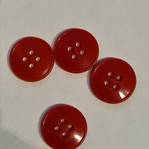Boutons rouges , 1.8 cm, neufs , b204