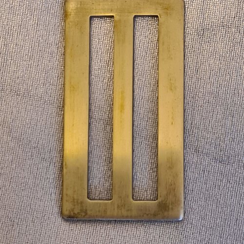 Boucle de ceinture , laiton doré , bc72