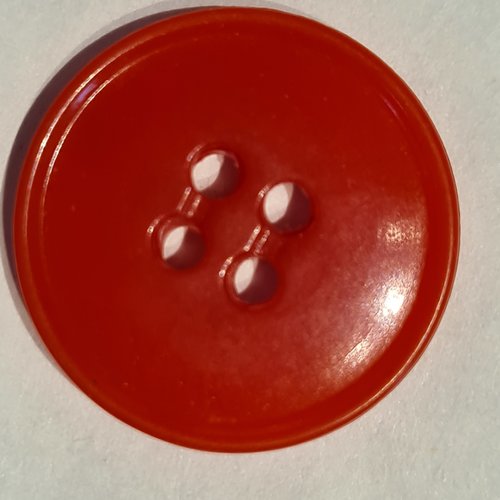 Boutons ronds rouge tulipe, 2 cm , b242