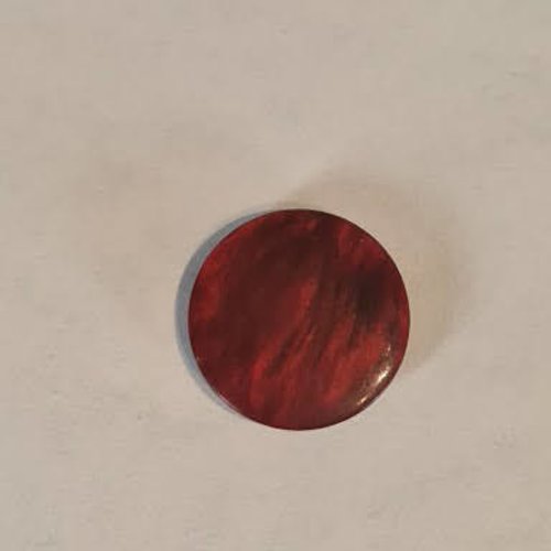 Boutons rouge foncé marbré , 1.4 cm, b252,