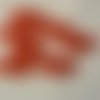 Boutons ronds rouge en verre , 1.6 cm , neufs , b270