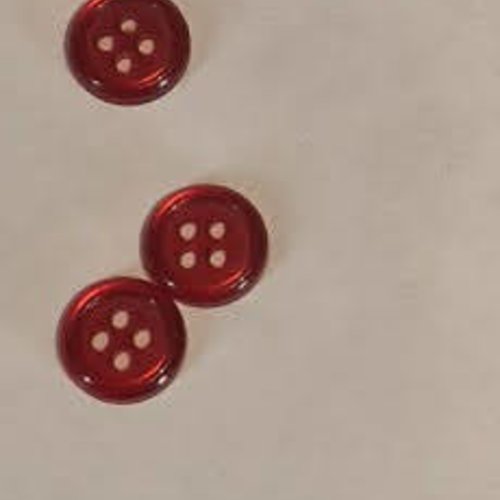 Petits boutons rouge , 1.cm, b271