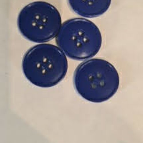 Boutons ronds bleus, 1.8 cm , b277