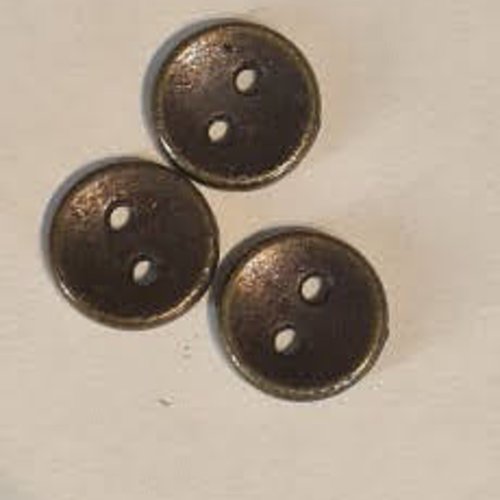 Boutons gris foncé , métal  , 0.8 cm, b282