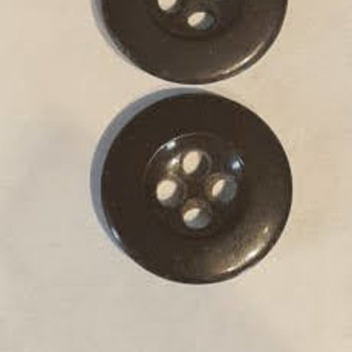 Boutons ronds marron foncé  , 1.5 cm , neufs , b286