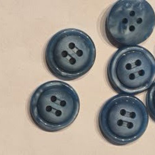 Bouton ronds , bleus , 1.5 cm , b288 ,