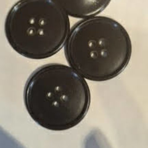 Boutons ronds , marron foncé , 2.7 cm , b297