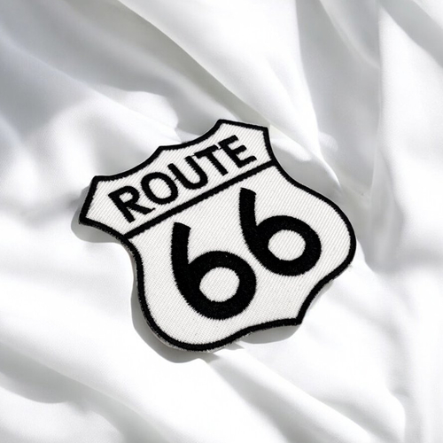 Patch brodé route 66 - ecusson thermocollant