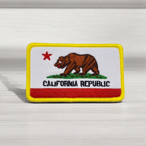 Patch brodé california republic 9 cm
