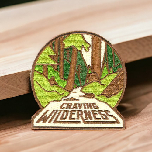 Patch brodé nature sauvage - ecusson thermocollant forêt, craving wilderness