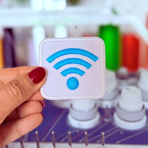 Patch brodé wifi - ecusson thermocollant internet