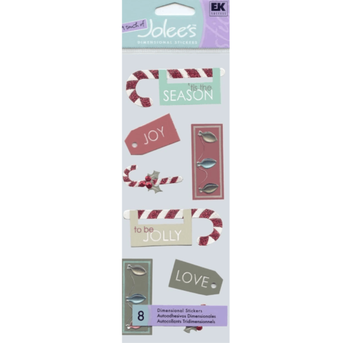 Stickers 3d noël jolee's scrapbooking carterie créative