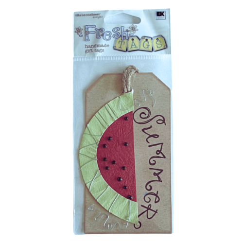 Embellissement tag eté pastèque summer fresh tags rebecca sower scrapbooking carterie créative