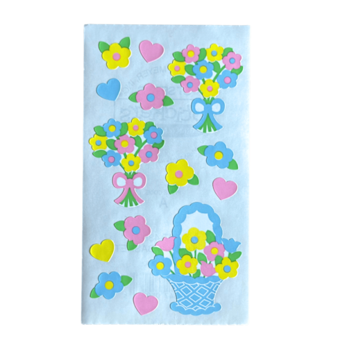 3 planches de stickers vintage fleurs frances meyer scrapbooking, carterie, album